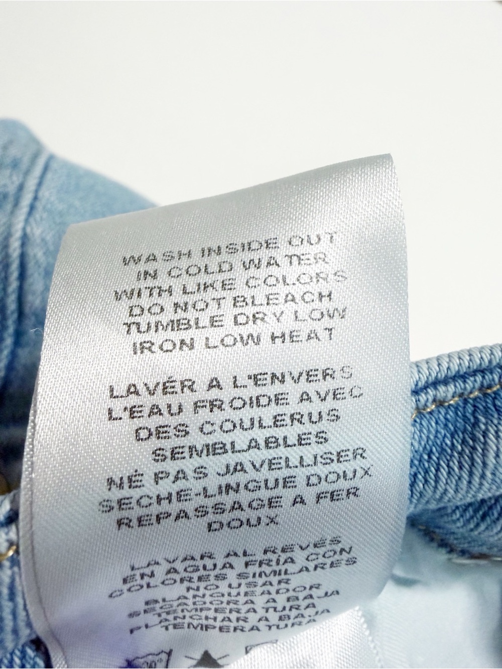 Good American Light Wash Straight Leg High Waisted Jeans - Picture 9 of 9